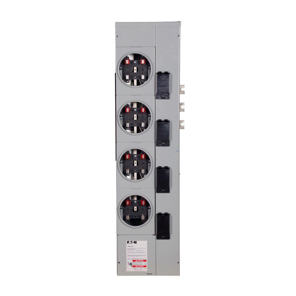 125A MTR STACK, 1PH, 4 SKT, RING, CU