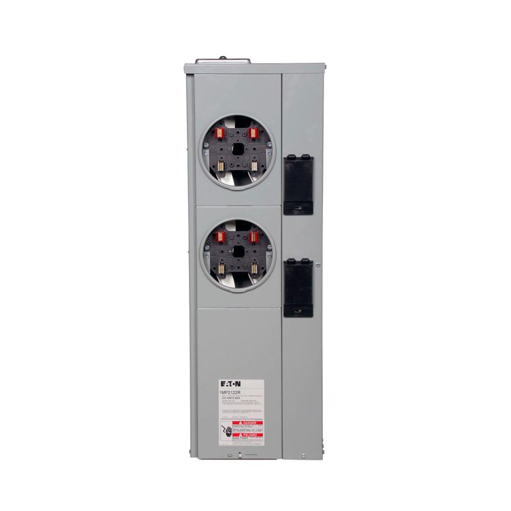 Meter Pack,2-Gang,125A,Ring Type,Cu Bus