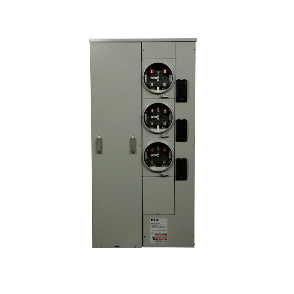125A METER PACK, 3 SOCKETS, RINGLESS, CU