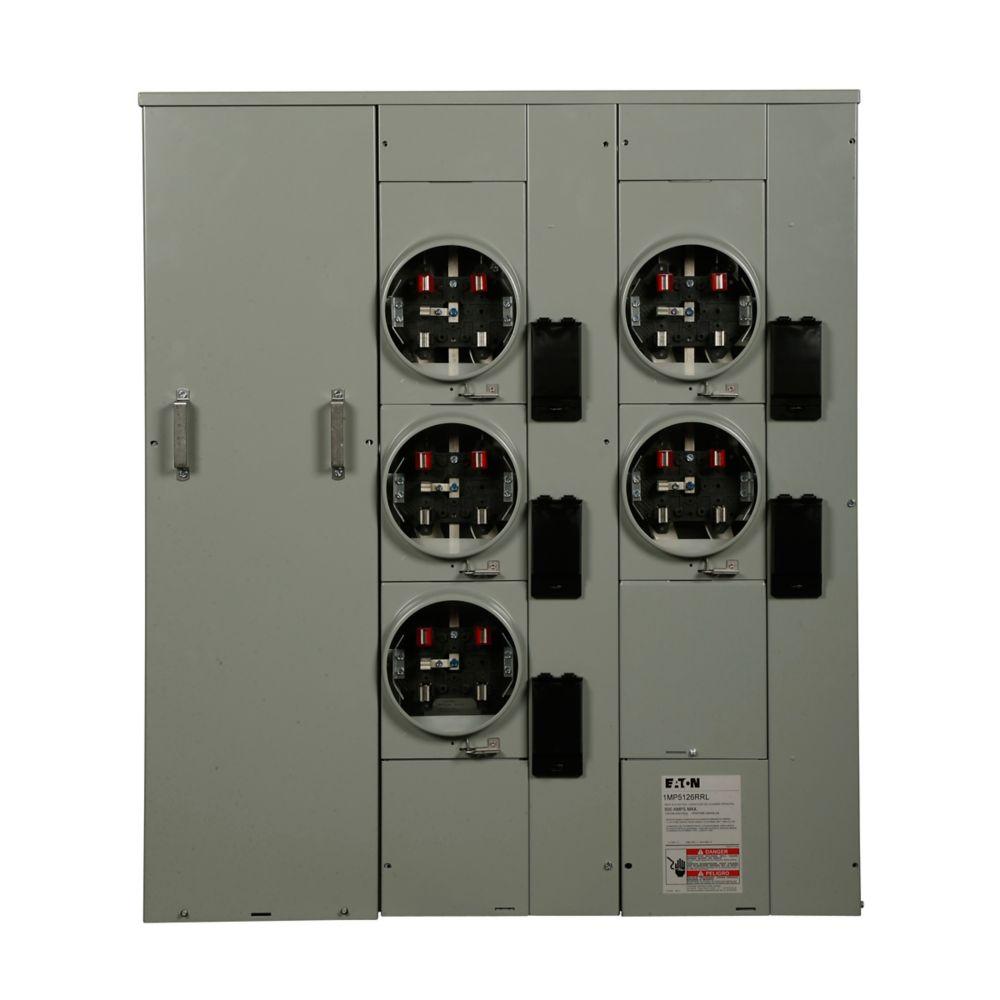 125A METER PACK, 5 SOCKETS, RINGLESS, CU