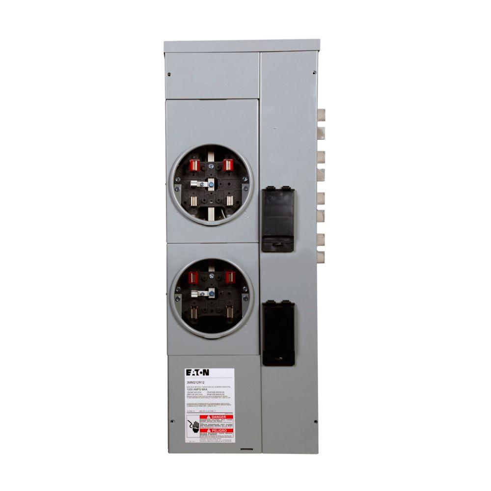 MTR STACK RESI, 2 HIGH, 125AMP RINGLESS