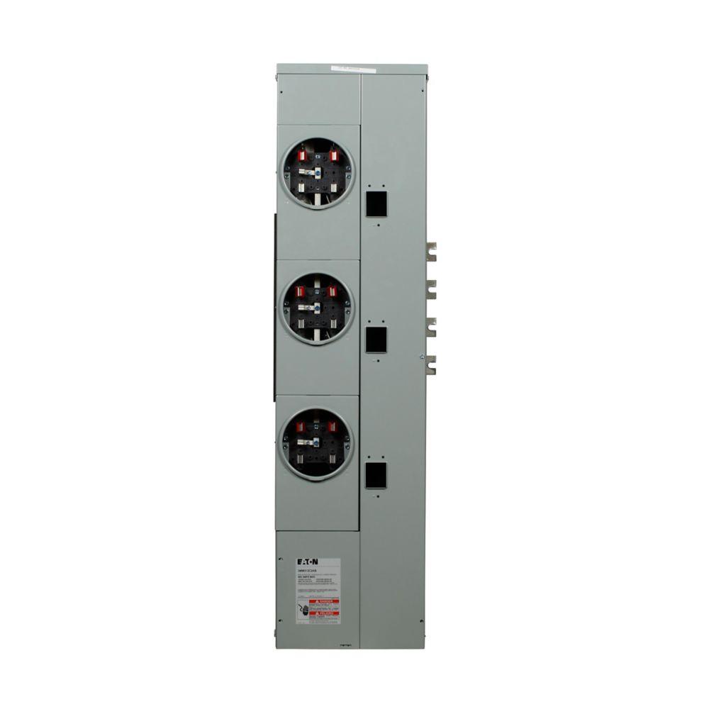METER STACK, RING, 3 SKTS, 125A BKR PROV