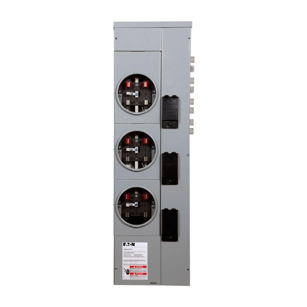 MTR STACK RESI, 3 HIGH, 125AMP RINGLESS