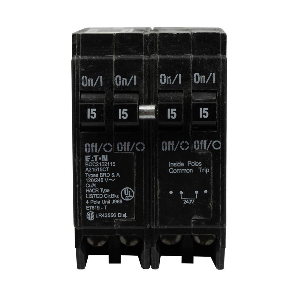 BQC Quad 2-25A/2P Com. Trip 120/240V 10K