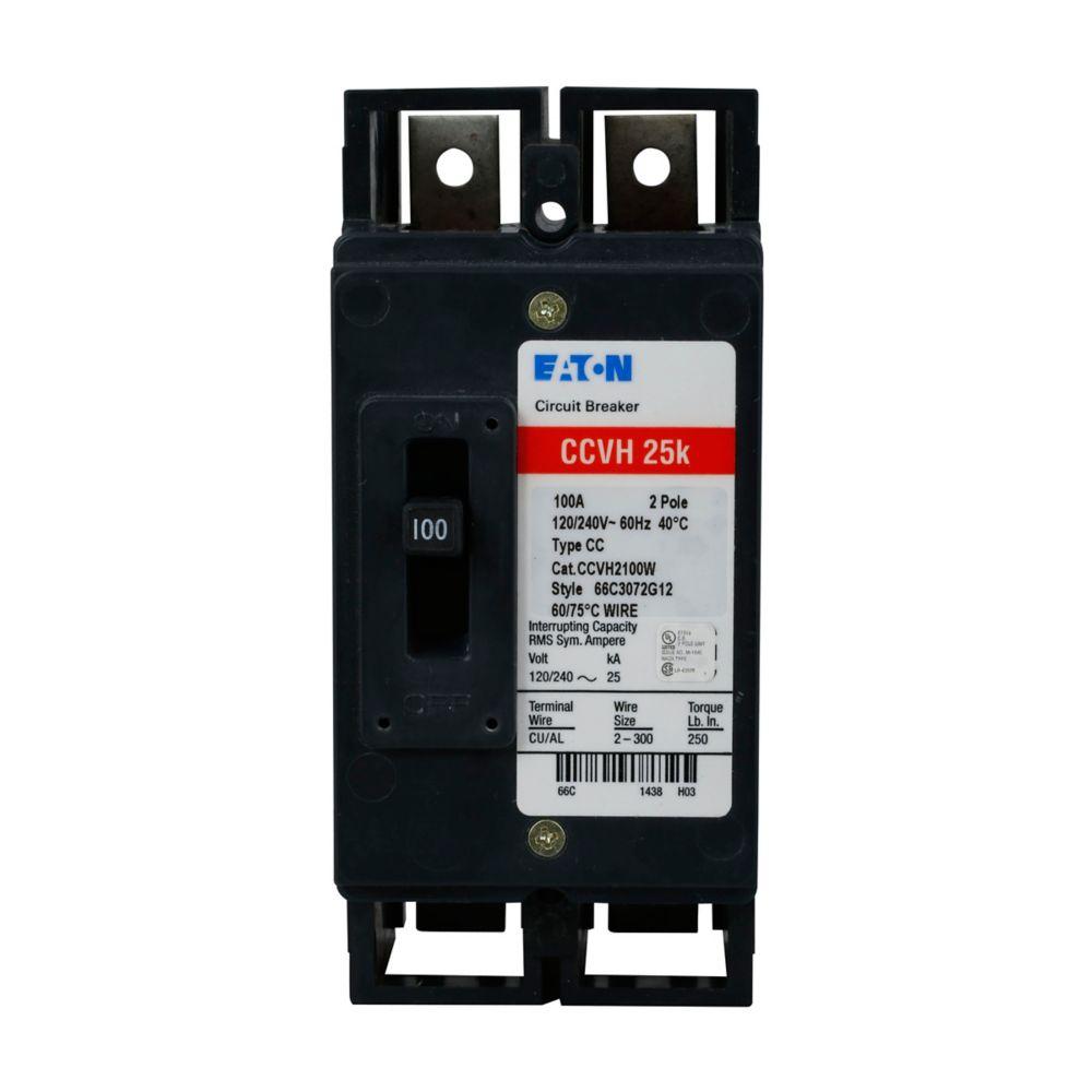 CCVH 100A/2 POLE 120/240V 25K - NO LUGS