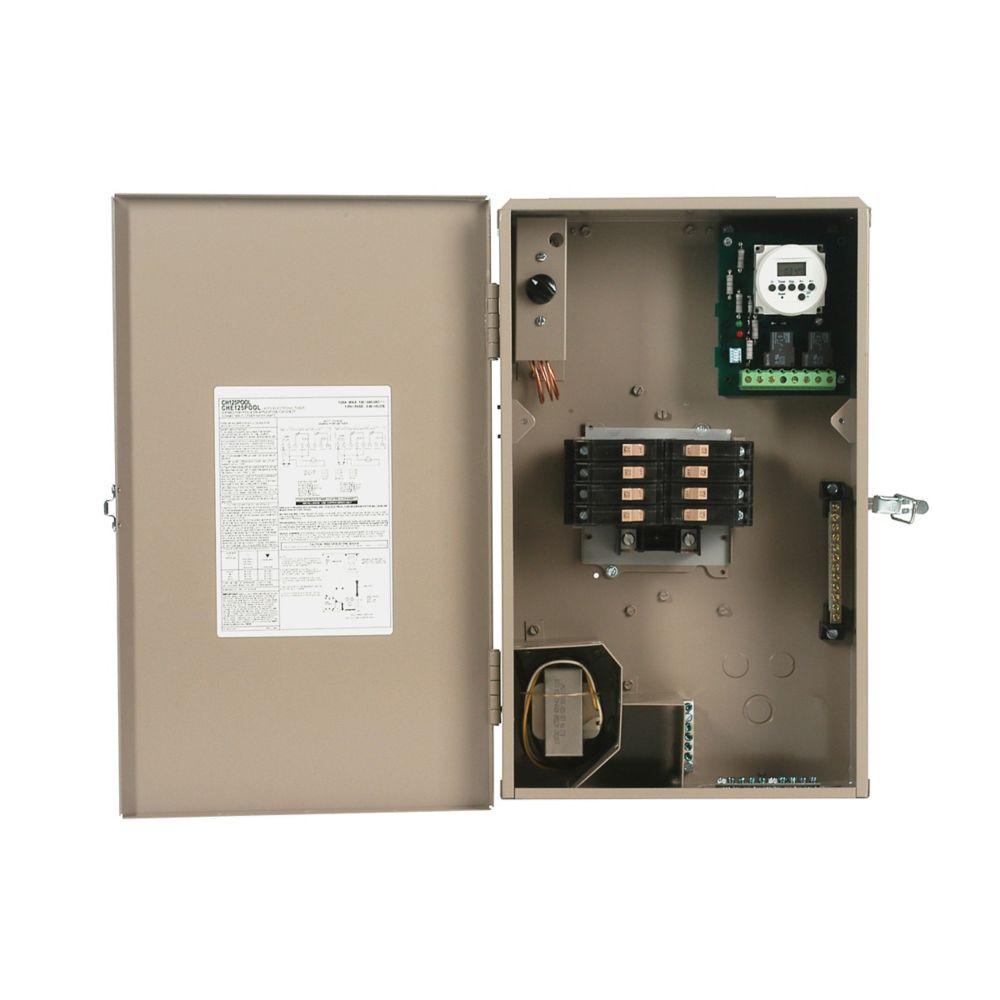 Pool Pnl,125A N3R,Inc Mech Time,8 Ckt CH