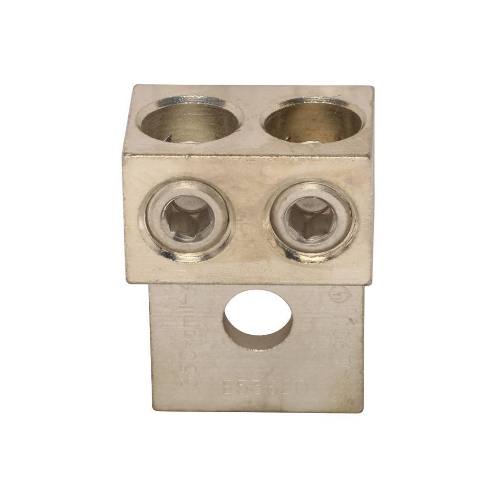 Dual Lug,#4 - 350MCM, K Base Mtr Sockets