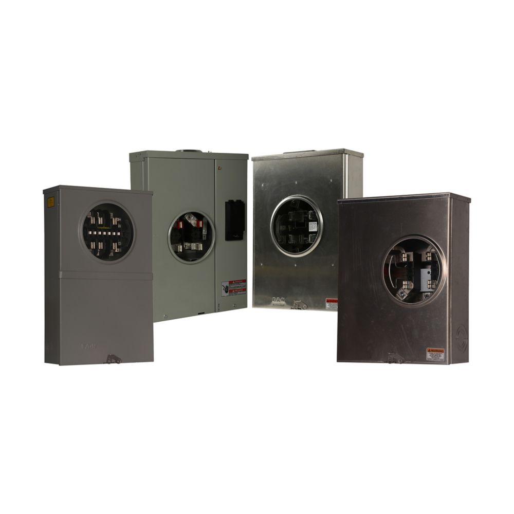 MtrSkt,200A,Ringless,4-Jaw,OH/UG,Horn BP
