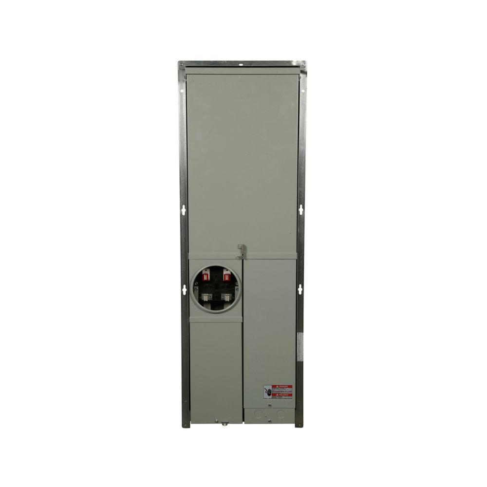 Mtr-Brkr,EUSERC,CH,200A MB,32SP,btm/flsh