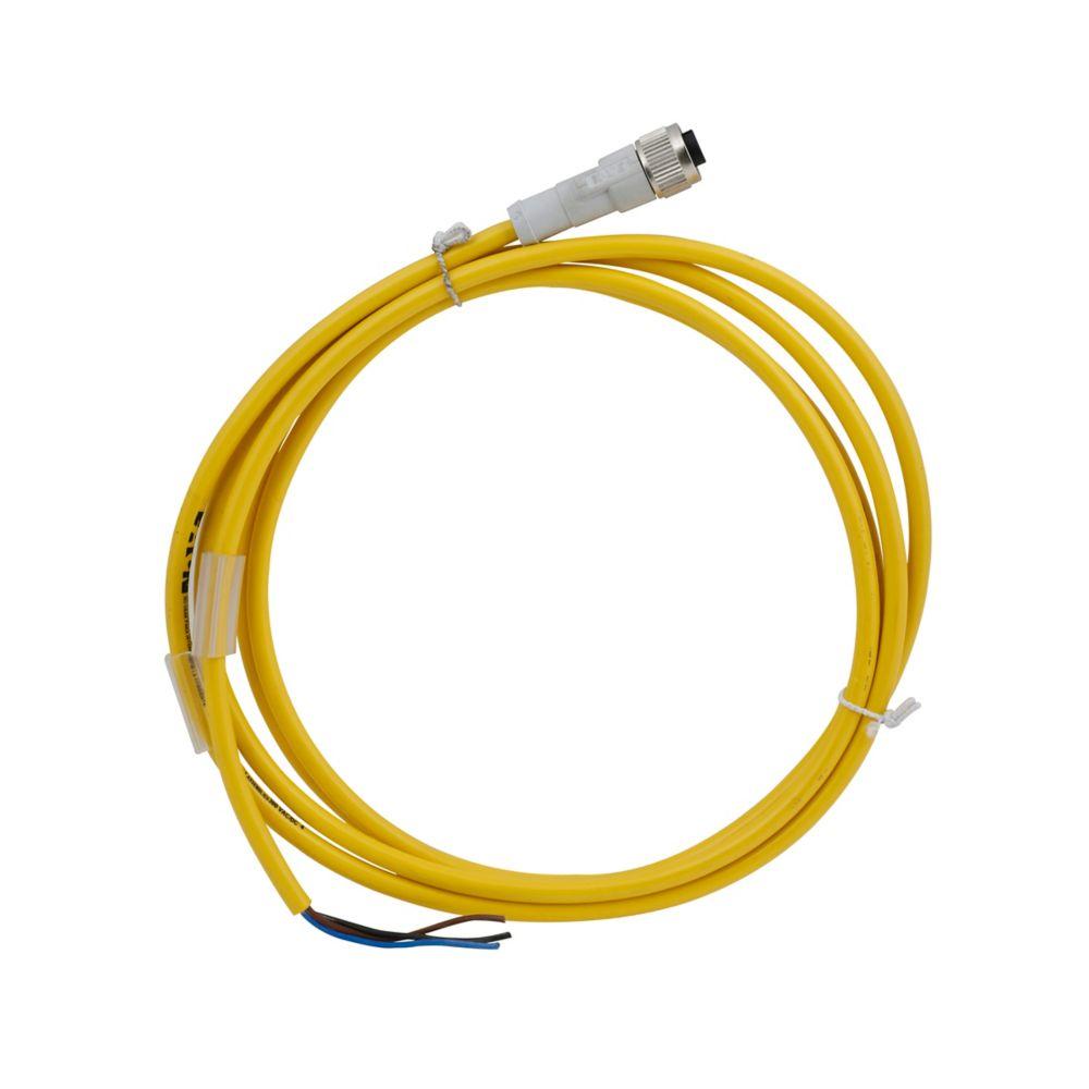 CORDSET,DC,4P 3W,2M,YEL