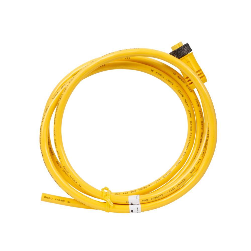 CORDSET,MINI,2PIN,16GA,2M,YEL
