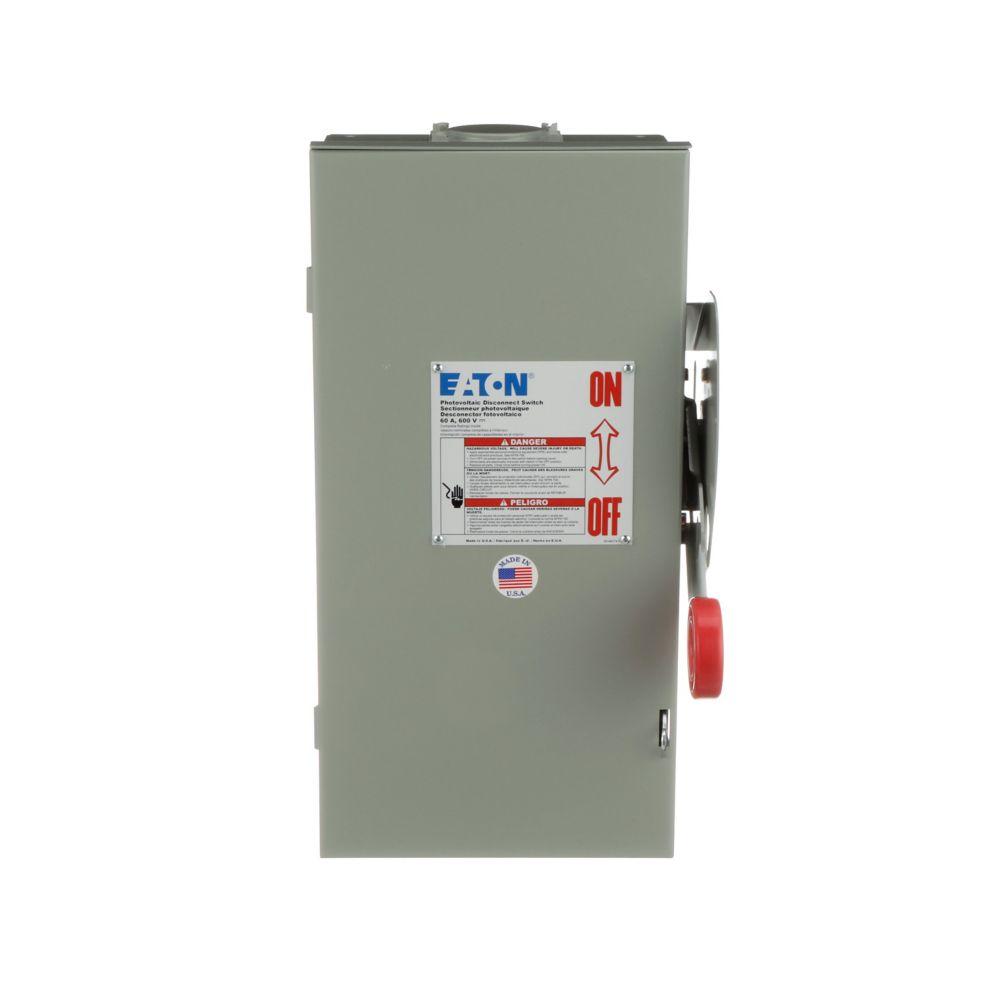 600VDC DC SftySw UNGrndED PV SYS 1-Ckt