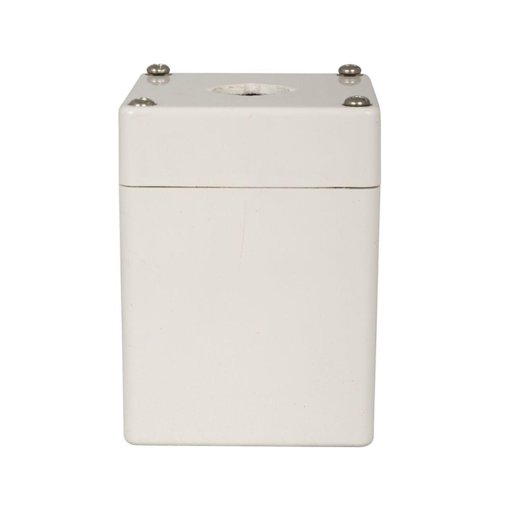 1HOLE GREY-CVR ENCL 2.68"W X 2.96"H X 3.