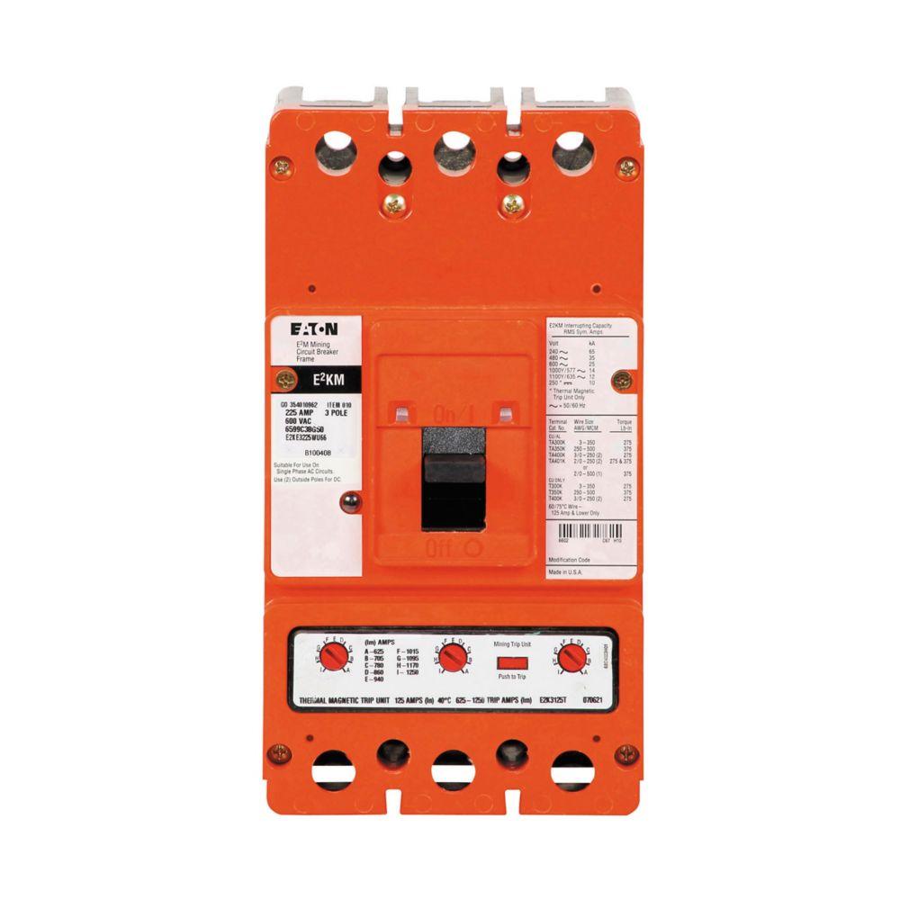 E2K 600V, 150A I Only ETU W/Aux. SW&Uvr