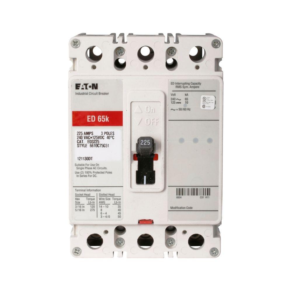 TYPE ED 225A 3P 240VAC INSTANT SWBD CB