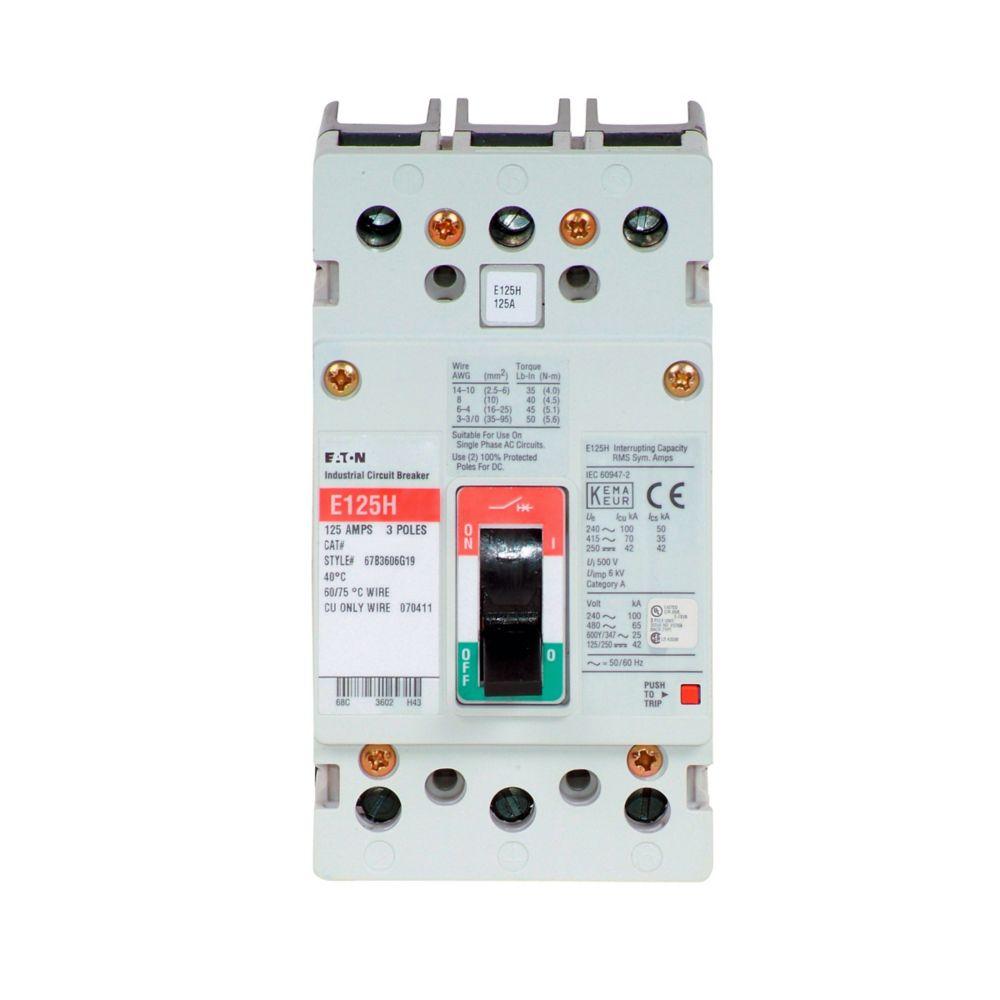 EG 3P 125 AMP MOLDED CASE SWITCH