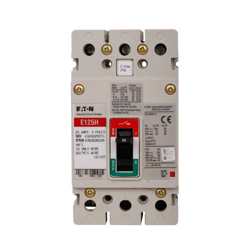 EG 3P 25A ADJ therm FXD MAG 70KA W/
