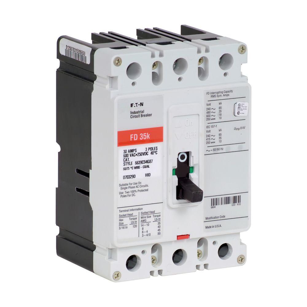 TYPE FD 200A 3P 480VAC INSTANT SWBD CB