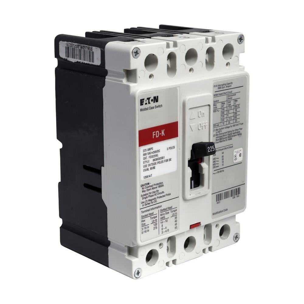 TYPE FD 225A 3P 480VAC INSTANT SWBD CB