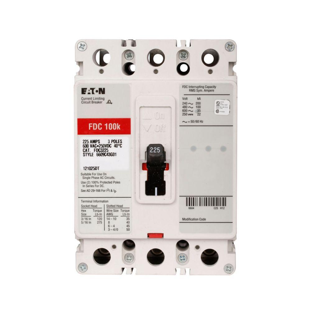 FDC 3P 100A 100kA 480V W/50 degC CALrion
