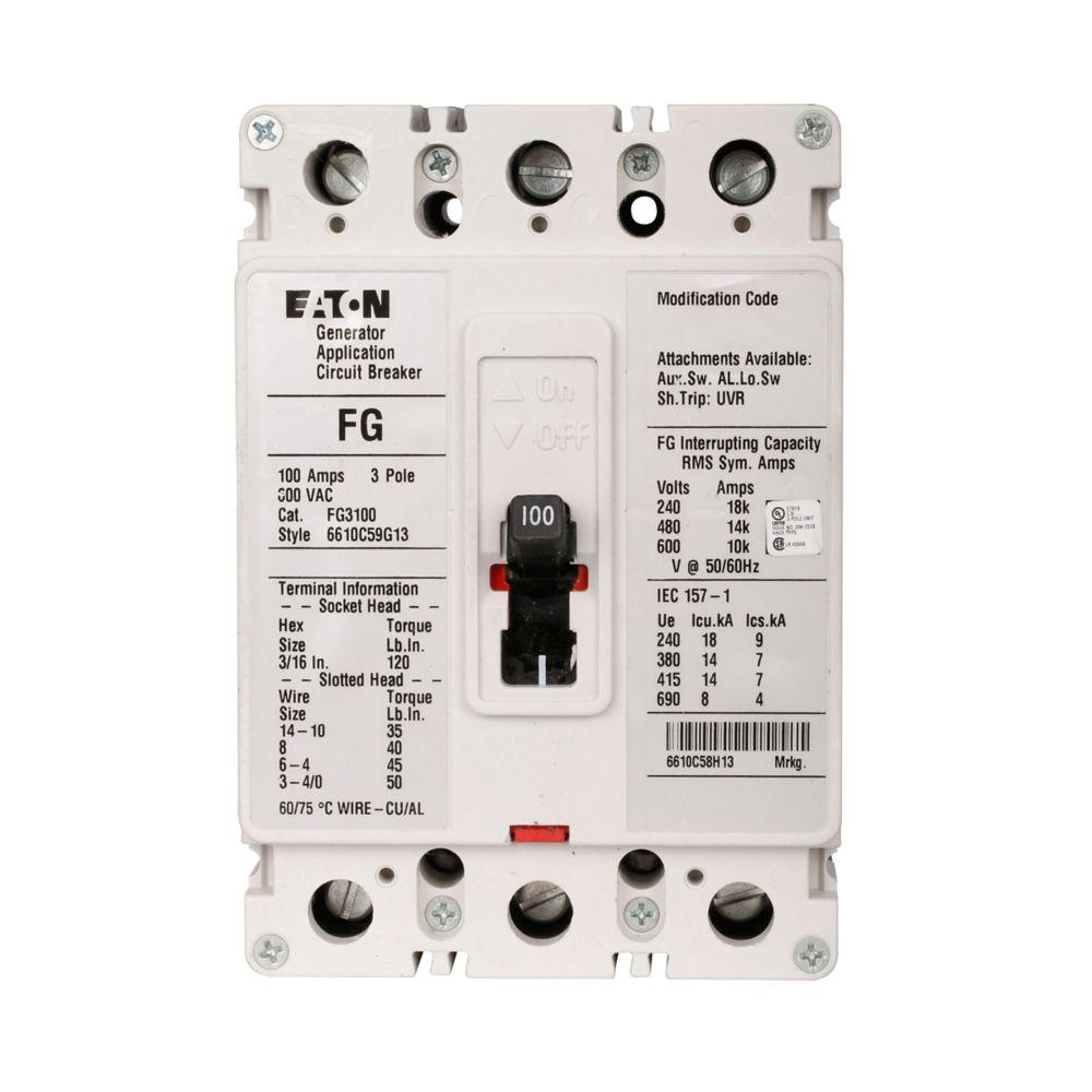 FG 3P 125A AUX/AL SW RH 12-24VA/DC LH