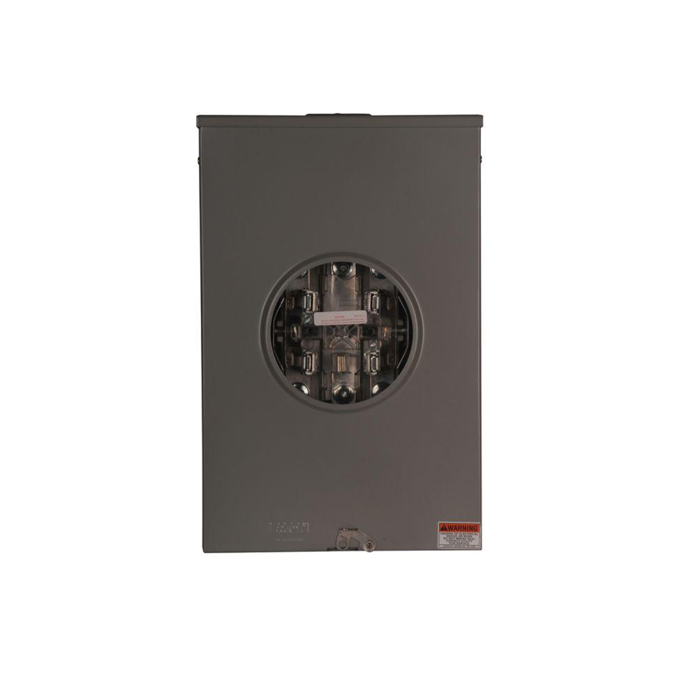 200A Mtr Skt,5 Term,Lg Hub Cover,OH/UG