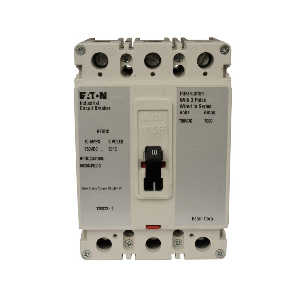 HFDDC 3P 50A W/AUX SW AL SW LHTERM BLK