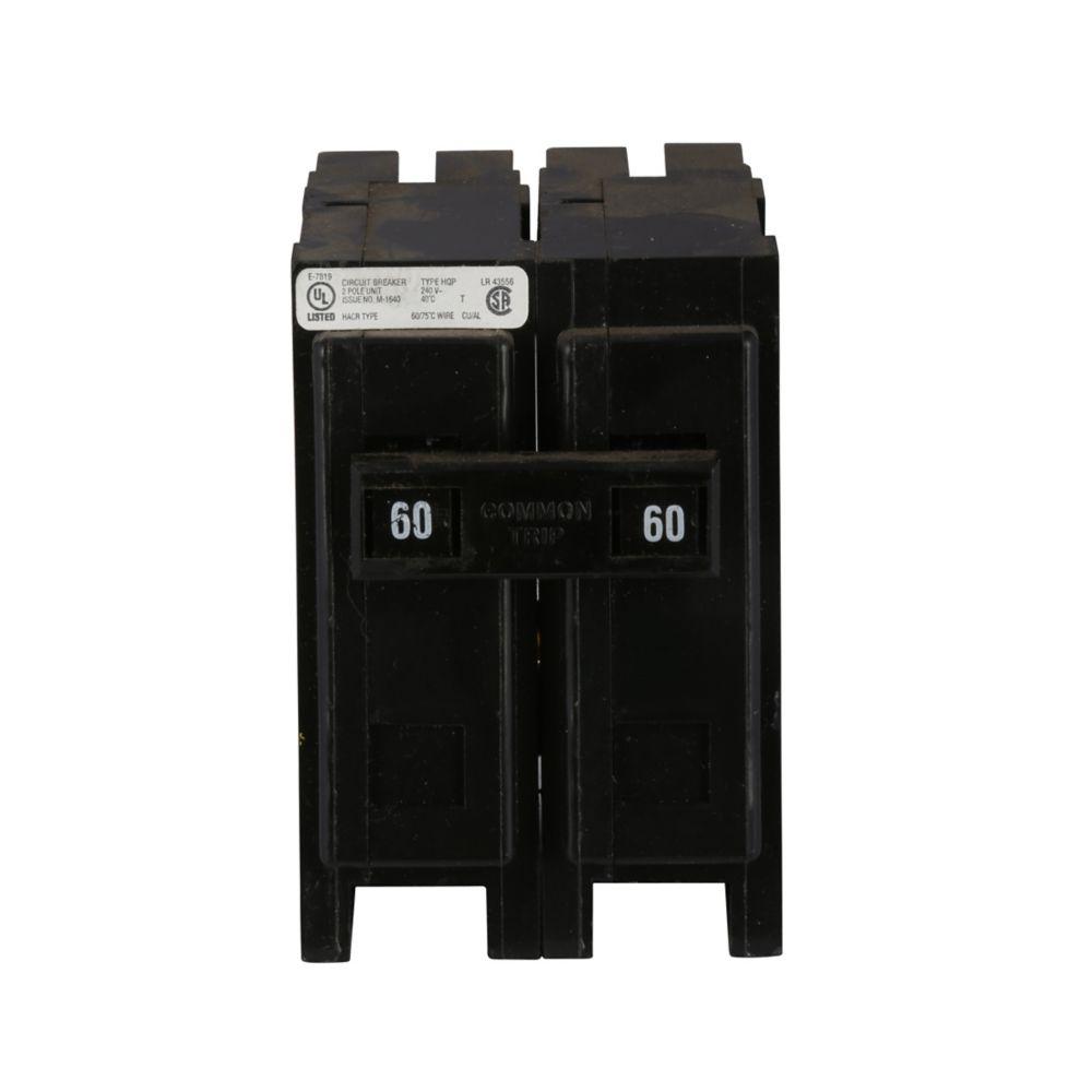 TYPE HQP BREAKER, 2P, 60A, 240V, 10K AIC