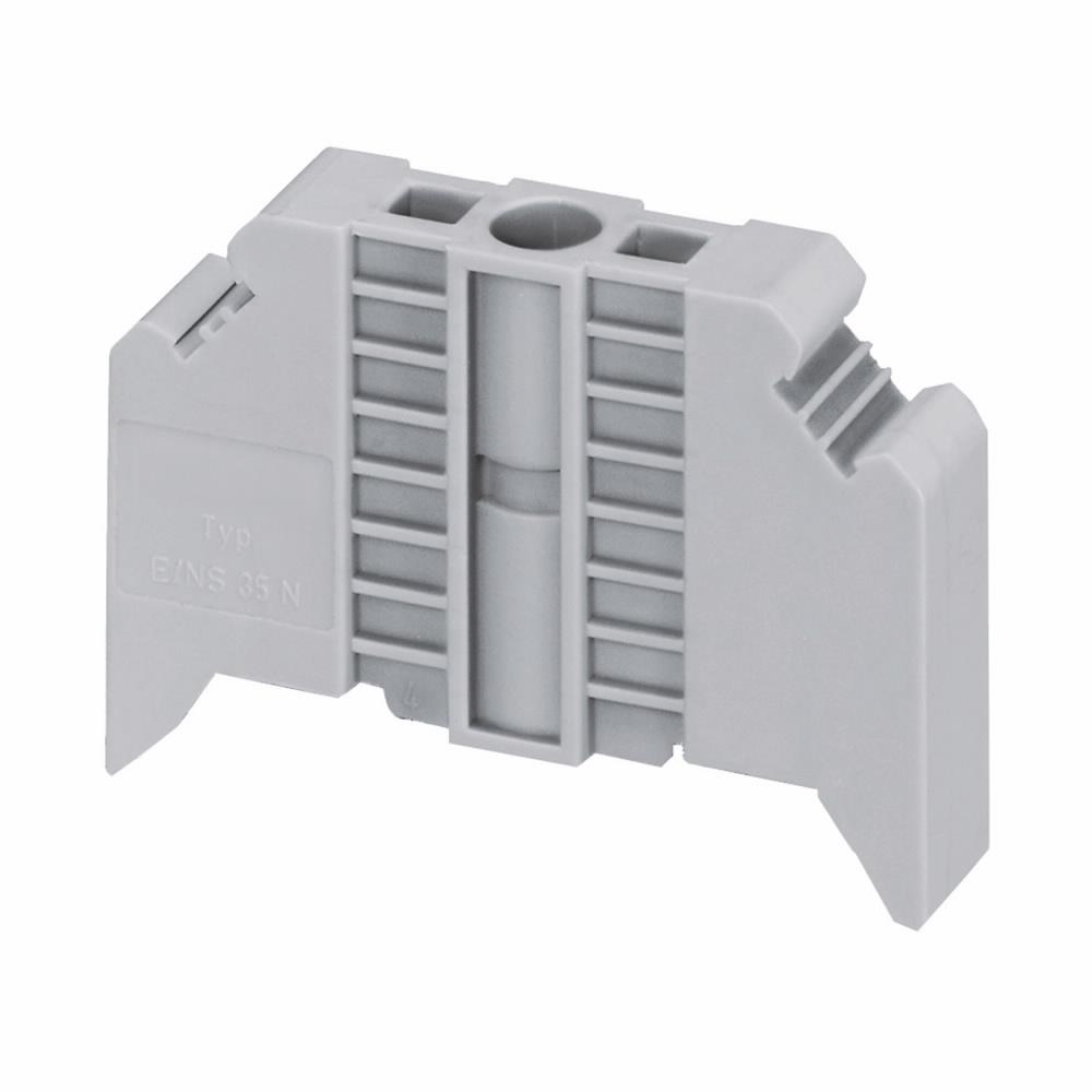 END STOP FOR 35MM RAIL - ONE SCREW MOUNT