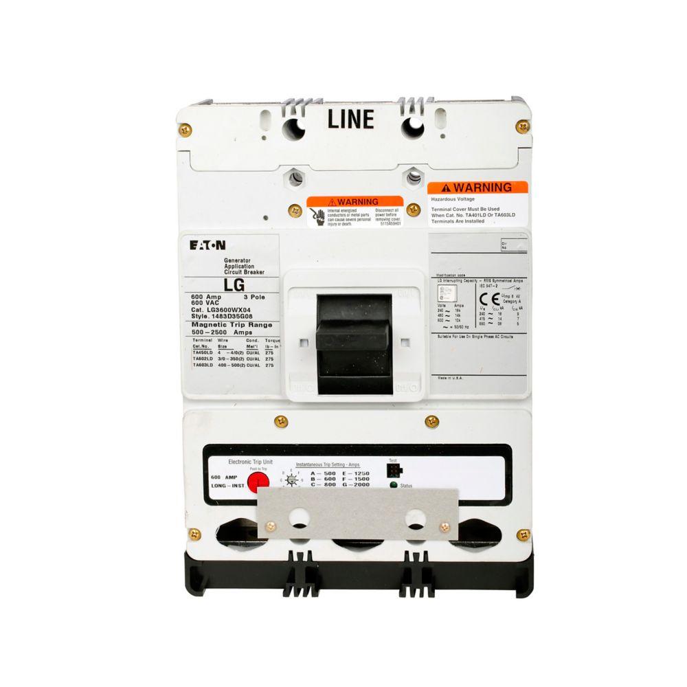 LG 3P 500A W/2A-2B AUX/1M-1B AL SW RH&ST