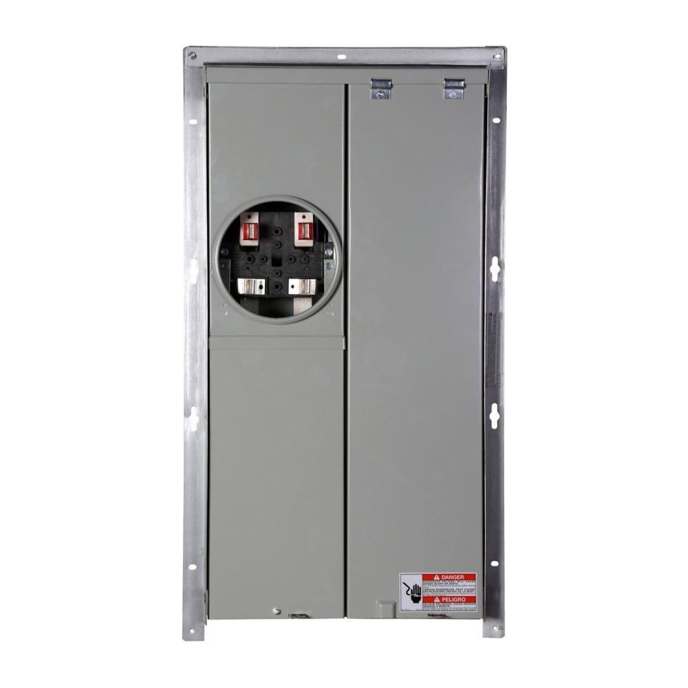 Mtr-Brkr,EUSERC,BR,200A MB,btm/top,flush