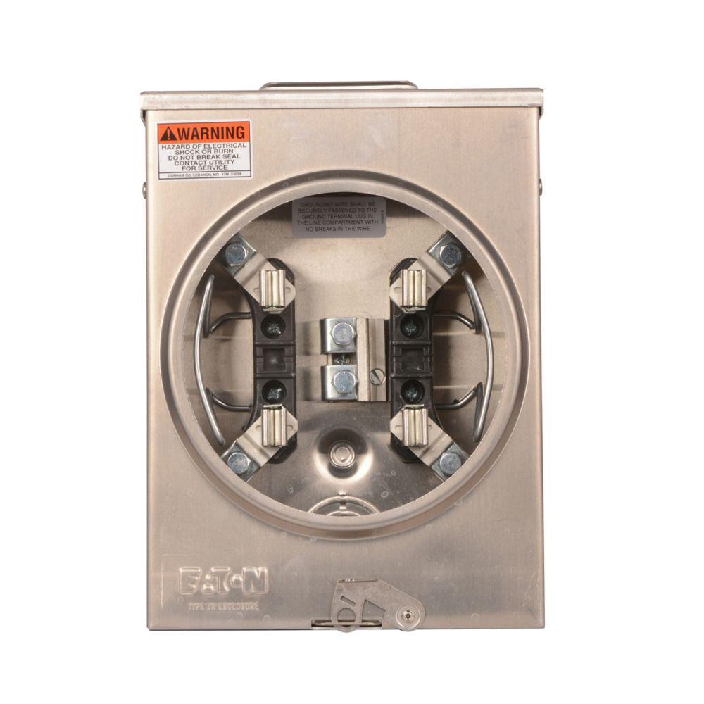 MtrSkt,125A,Ringless,4-Jaw,OH/UG
