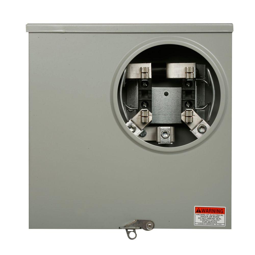 MtrSkt,200A,Ringless,4-Jaw,UG