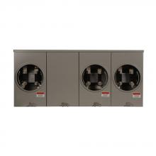 Eaton 1007700CH - MtrSkt,200A,Ringless,4-Jaw,OH/UG,2-Gang