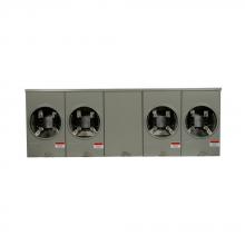 Eaton 1004428ACH - MtrSkt,100A,Ring,4-Jaw,OH/UG,4-Gang