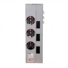 Eaton 1MM312RC - 125A MTR STACK, 1PH, 3 SKT, RING, CU