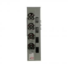 Eaton 1MM412RRLC - 125A MTR STACK, 1PH, 4 SKT, RINGLESS, CU