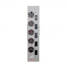 Eaton 1MM512RC - 125A MTR STACK, 1PH, 5 SKT, RING, CU