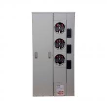 Eaton 1MP3124RC - 125A METER PACK, 3 SOCKETS, RING, COPPER