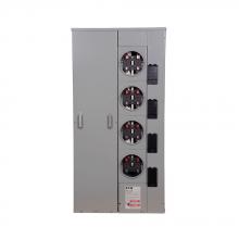 Eaton 1MP4124RC - 125A METER PACK, 4 SOCKETS, RING, COPPER