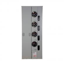 Eaton 1MP4206RRLC - 200A METER PACK, 4 SOCKETS, RINGLESS, CU