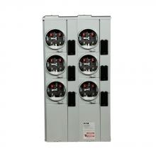 Eaton 1MP6126RRLC - 125A METER PACK, 6 SOCKETS, RINGLESS, CU