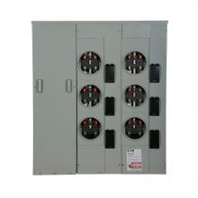 Eaton 1MP6126RC - 125A METER PACK, 6 SOCKETS, RING, COPPER