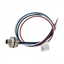 Eaton CSDS4A4CMR22.3 - M12 RECEPTACLE,MALE,4P 4W,0.3M LEADS