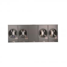 Eaton UBH4R2352TCH - MtrSkt,200A,Ringless,4-Jaw,OH/UG,4-Gang