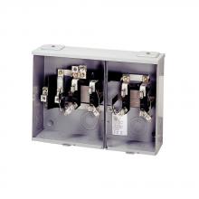 Eaton UHT2R1421CCH - MtrSkt,100A,Ringless,4-Jaw,OH/UG,2-Gang