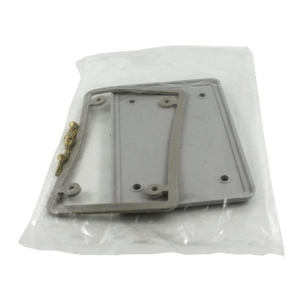 PVC SING. GANG COV. PLATE BLANK W/ GSKT GREY SCE