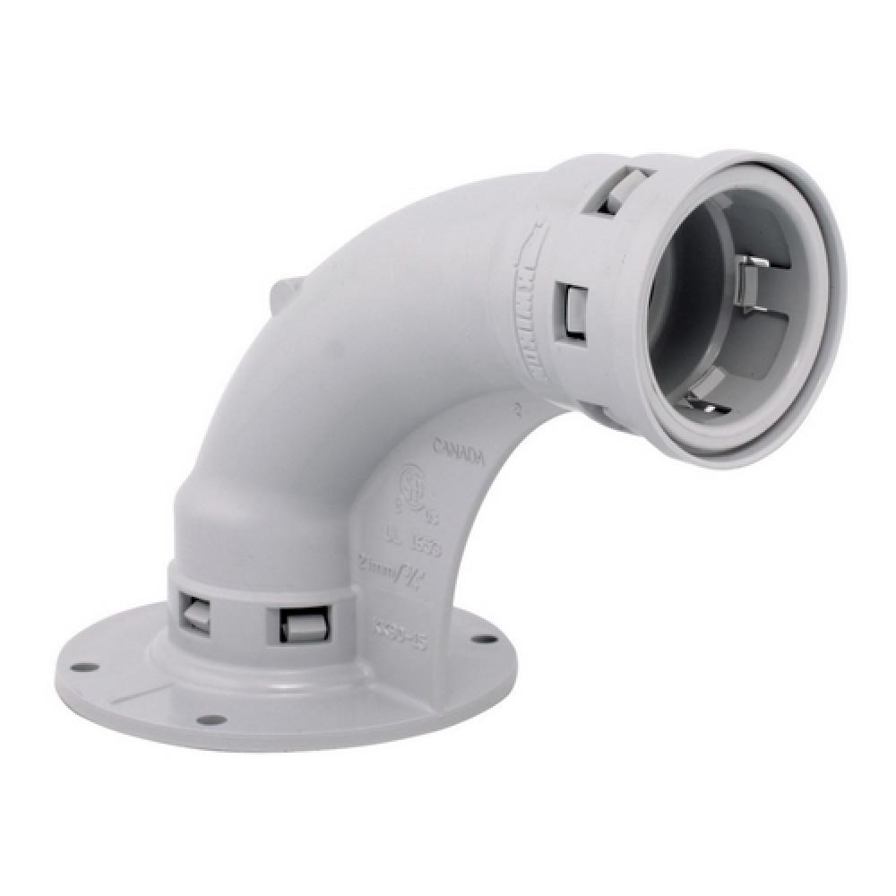 1/2"x90D PVC STUBDOWN KWIKON