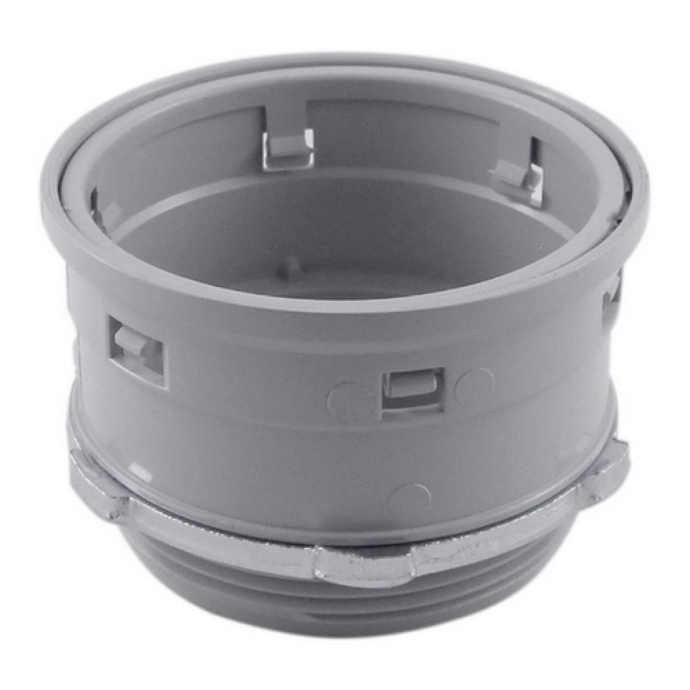 2" PVC CONNECTOR LOCKNUT GREY KWIKON