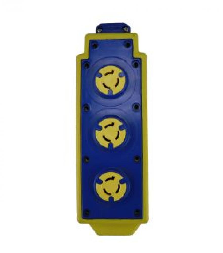 OUTLET BX-TRI-TAP 15A 250V L6-15R